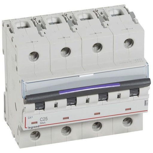 [LEG410176] Dx3 Disjoncteur 4P C25 50Ka legrand 410176