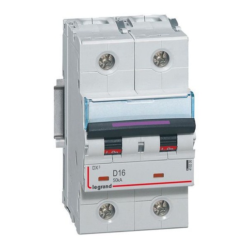 [LEG410200] Dx3 Disjoncteur 2P D16 50Ka legrand 410200