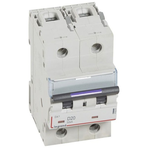 [LEG410201] Dx3 Disjoncteur 2P D20 50Ka legrand 410201
