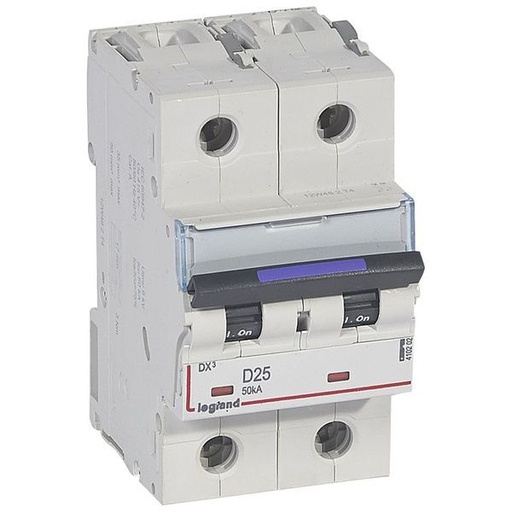 [LEG410202] Dx3 Disjoncteur 2P D25 50Ka legrand 410202
