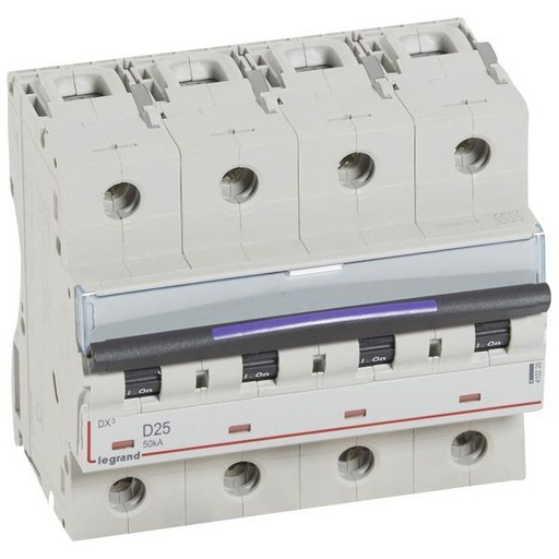 [LEG410228] Dx3 Disjoncteur 4P D25 50Ka legrand 410228
