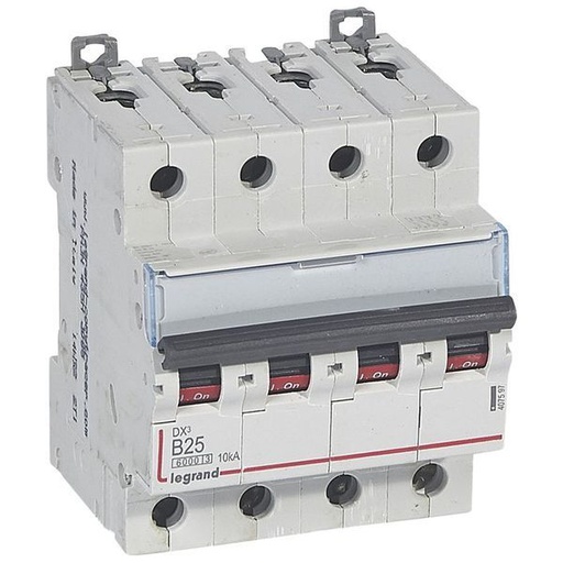 [LEG407597] Dx3 Disjoncteur 4P B25 6000A/10Ka legrand 407597