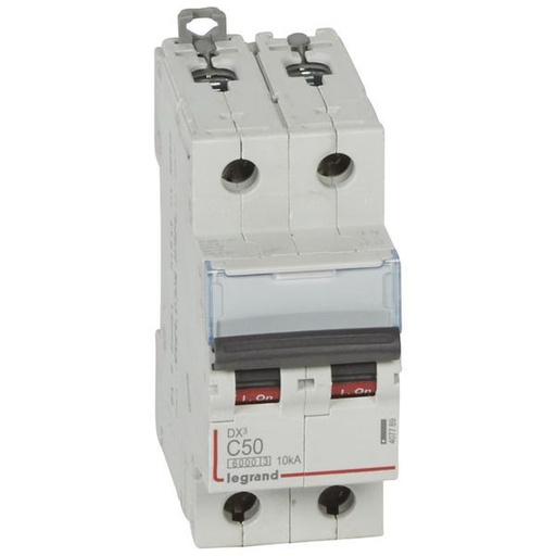 [LEG407789] Disjoncteur Dx³6000 10Ka Arrivée Haute/Départ Bas Vis 2P 50A legrand 407789