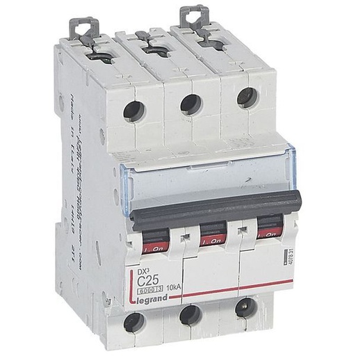 [LEG407831] Dx3 Disjoncteur 3P C25 6000A/10Ka legrand 407831