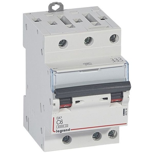 [LEG407836] Dx3 Disjoncteur 3P C6 6000A/10Ka 3 Modul Es legrand 407836