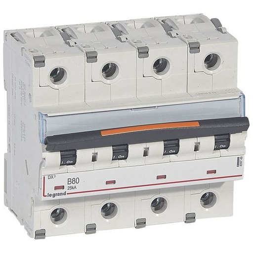 [LEG409749] Dx3 Disjoncteur 4P B80 25Ka legrand 409749