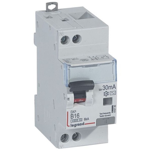 [LEG410735] Disjoncteur Diff Dx³ 4500 Vis/Vis U+N 230V~ 16A Typeac 3 legrand 410735