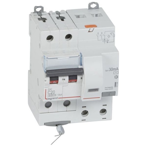 [LEG411159] Disjoncteur Diff Dx³ 6000 -Vis-2P-230/400V~-20A -Typeac -30M legrand 411159