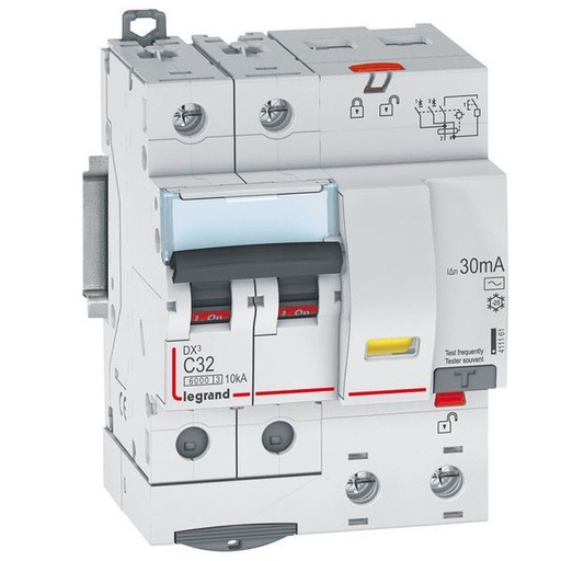 [LEG411161] Disjoncteur Diff Dx³ 6000 -Vis-2P-230/400V~-32A -Typeac -30M legrand 411161