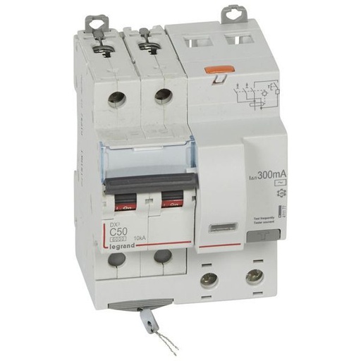 [LEG411177] Dx3 Disj Differentiel 2P C 50A 6000A Ac 300Ma 4 Modules legrand 411177