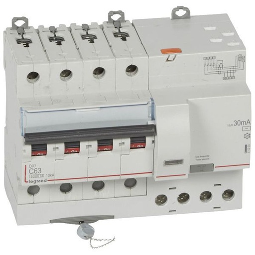 [LEG411203] Disjoncteur Diff Dx³ 6000 -Vis/Auto-4P-400V~-63A-Typeac-30Ma legrand 411203