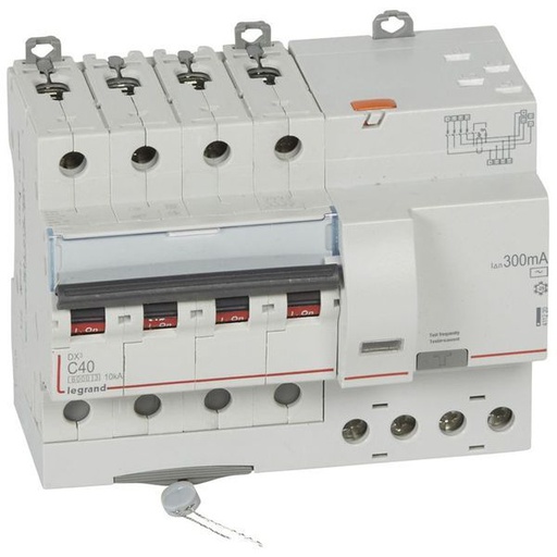 [LEG411220] Disjoncteur Diff Dx³ 6000 -Vis/Auto-4P 400V~ 40A-Typeac 300M legrand 411220