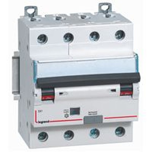 [LEG411245] Dx3 Disj Differentiel 4P C 20A 6000A F Type 30Ma 4 Modules legrand 411245