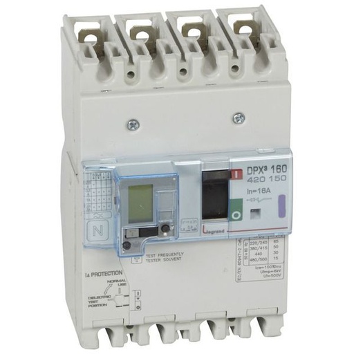 [LEG420150] Dpx3 160- Magneto-Th+Diff 4P 16A 50Ka legrand 420150