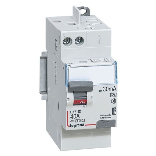 [LEG092898] Interrupteur Differentiel Dx³-Id 2P Type A 30Ma Arrivée/Dépa legrand 092898