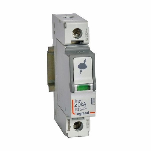 [LEG412220] Parafoudre Basse Tension Typet2 Imax 20Ka/Pôle 1P 320V~ - legrand 412220