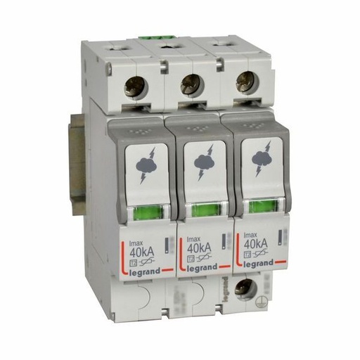 [LEG412232] Parafoudre Basse Tension Typet2 Imax 40Ka/Pôle 3P 440 V~ ( legrand 412232