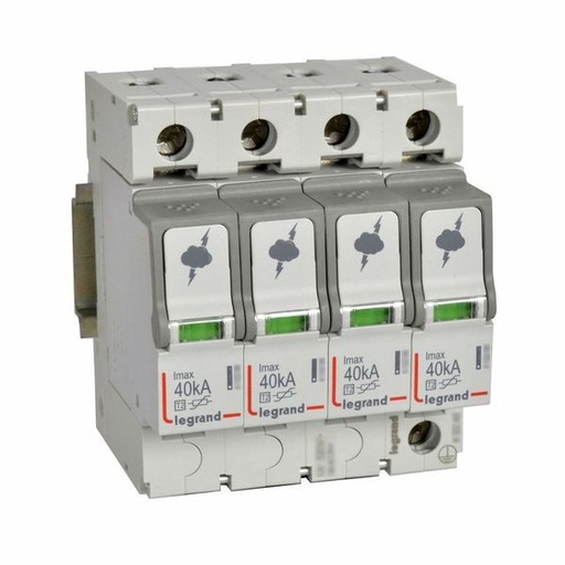 [LEG412233] Parafoudre Basse Tension Typet2 Imax 40Ka/Pôle 4P 440 V~ ( legrand 412233