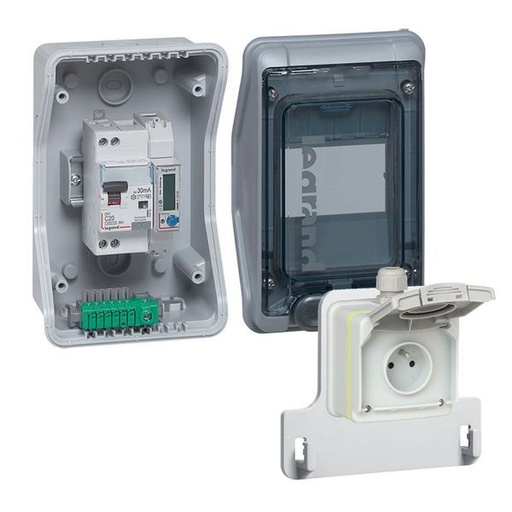 [LEG090481] Kit Coffret Équipé Et Pré-Câblé Avec Prise Green'Up Access legrand 090481