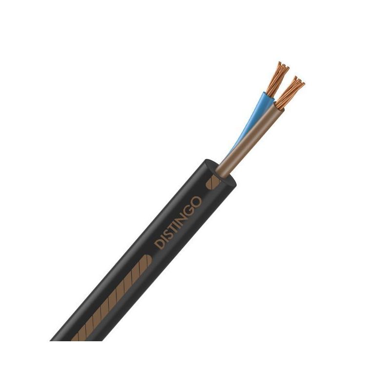 Câble Électrique U-1000 R2V 2X35 mm² Cuivre Rigide Noir - Prix au m