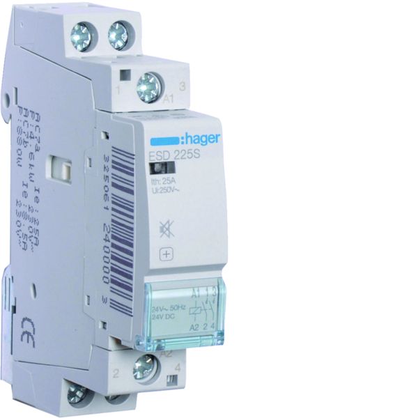 Contacteur Silencieux 25A, 2F, 24V 1 module ESD225S