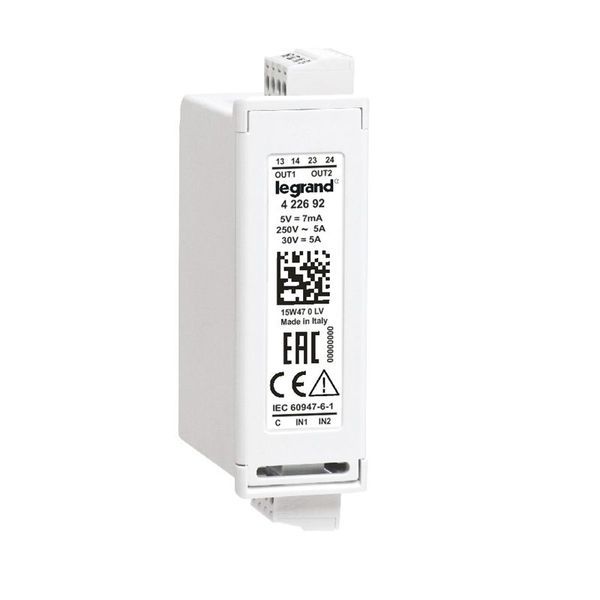 Module 2 Entrees Numeriques Isolees Et 2 Sorties A Relais 5A legrand 422692