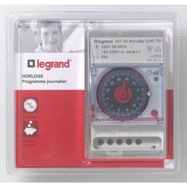 Horloge Automatique À Cadran Analogique Programme Journalier legrand 092762