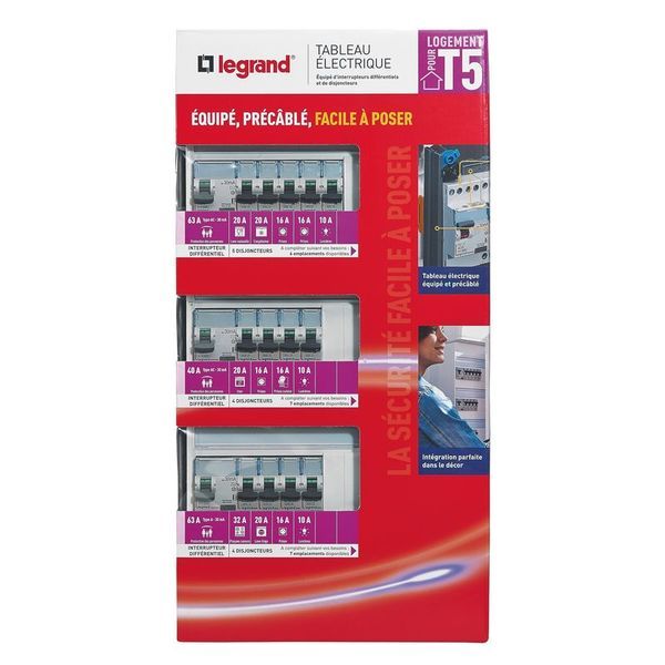 Tableau Électrique Équipé Drivia Spécial Pour Logement T5 legrand 093058