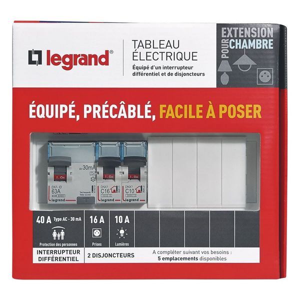 Tableau Électrique Équipé Spécial Pour Extension Chambre legrand 093060