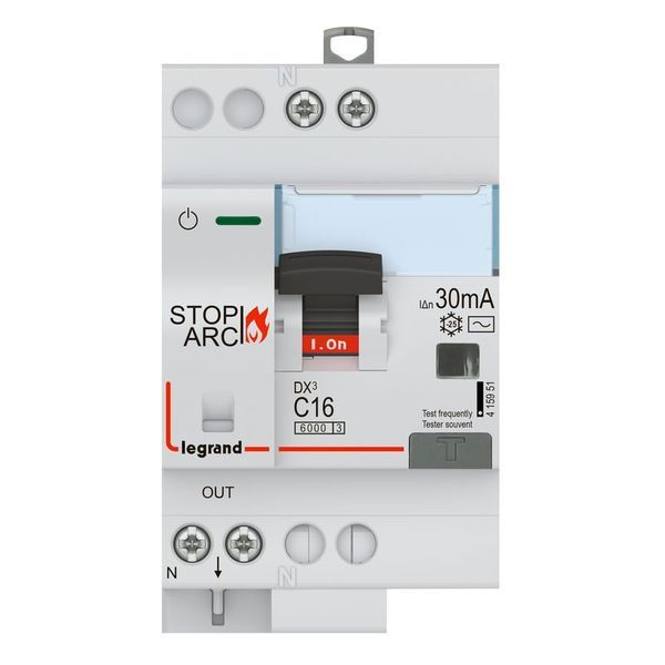 Dx3 Disj Diff Stop Arc 1P+N C16 6000A 30Ma Ac legrand 415951
