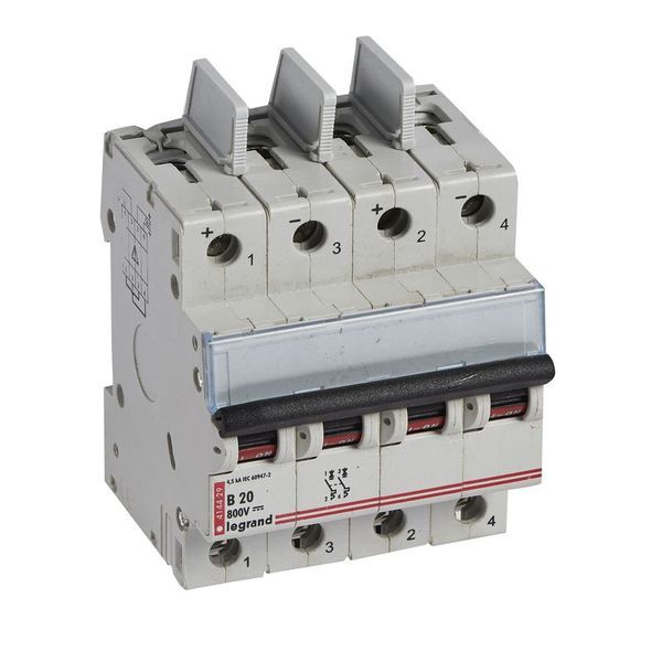 Disjoncteur Bipolaire 4 Modules Courbe B 20A 800V Dc legrand 414429