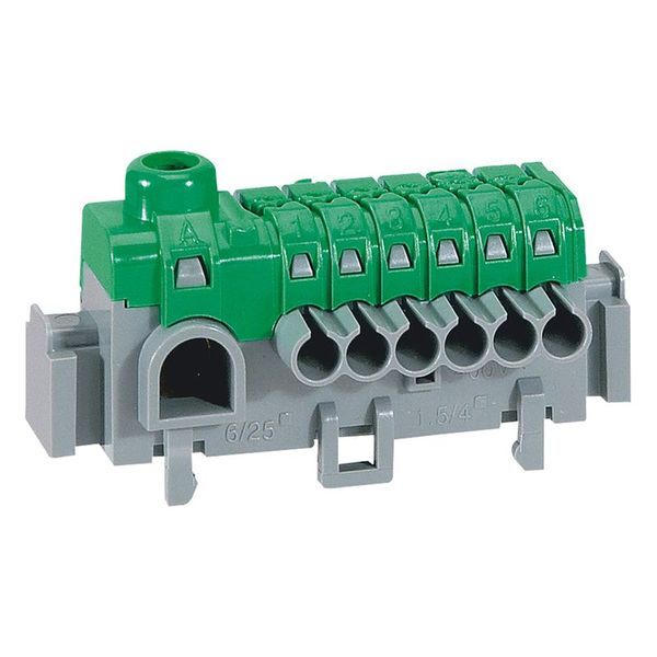 Bornier De Terre A Connexions Auto 1+6T legrand 005050