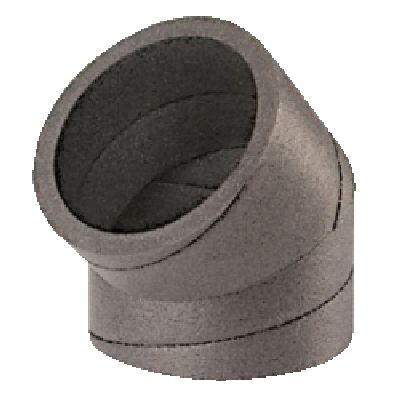 Coude PE isolé 45° Ø125 