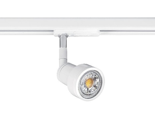 [ARI0222] Zao 029 - spot rail 1 all. 029 gu10, blanc, a/lpe led 6w 3000k 500lm i - 0222