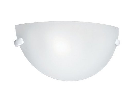 [ARI3972] Kuma - applique mur e27 60w max., demi-lune, verre opale, lampe non in - 3972