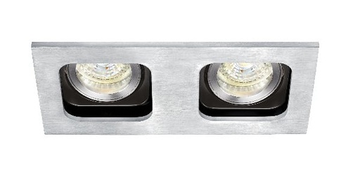 [ARI4726] Square 100-230 - encastré gu10, rectang., orient. et basc., alu, lampe - 4726