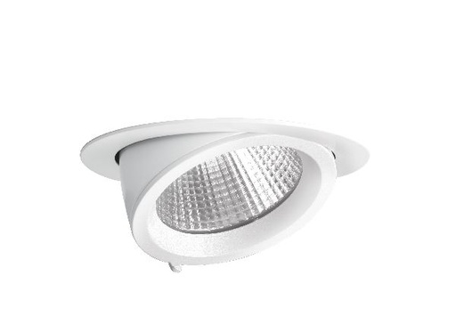 [ARI50124] Randy 2 - downlight rond, orientable, blanc, 70°, led intég 25w 4000k - 50124