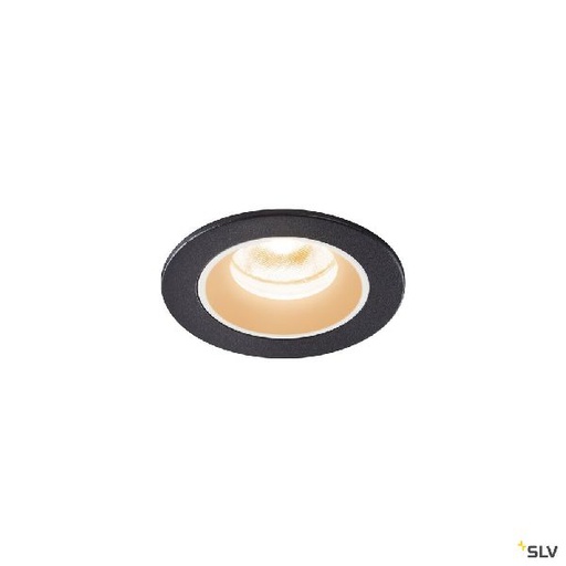 [DC1005503] NUMINOS® XS, encastré de plafond int, 40°, noir/blanc, LED, 7W, 2700K, IP20/IP44 1005503