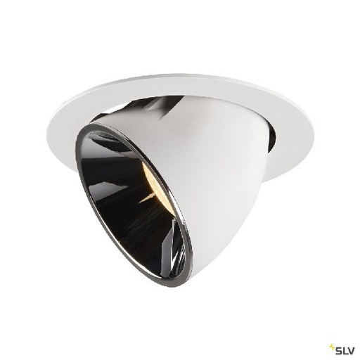 [DC1006058] NUMINOS® GIMBLE XL, encastré plafond int, 20°, blanc/chrome, LED, 37,4W, 3000K 1006058