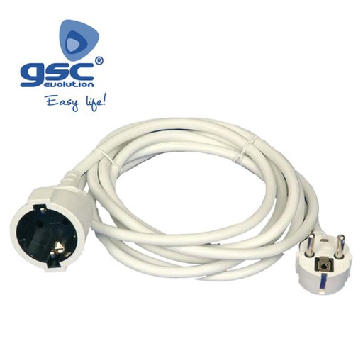 [GC000100042] Rallonge Blanc Schuko (3x1.5mm) 4M | 000100042