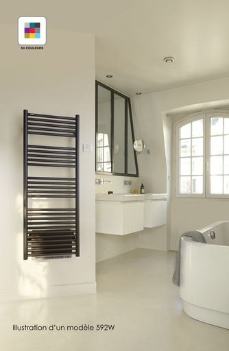 [ACOVA-SL-170-060C-05] Acova - Atoll Spa EC racc.centré, couleur, 966W, H 1706 mm / L 600 m - SL-170-060C-05