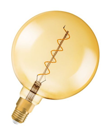 [OSR269729] LED dim 1906 glob28 fil spiral gold E27 5w 300lm - 269729