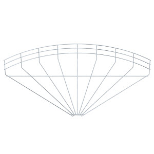 [OBO6002366] Coude en treillis à 90° GRB 90 160 FT 6002366