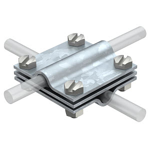 [OBO5314038] Raccord en croix 254 DIN 8-10 FT 5314038