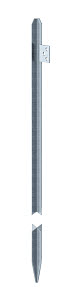 [OBO5003008] Piquet de terre cruciforme 213 1000 DIN 5003008