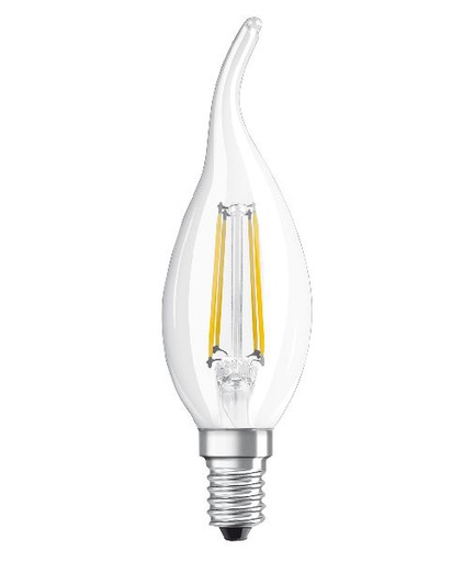 [OSR602830] LED SuperStar+ Flamme torsadée cl fil variable 3,4W=40 E14 chaud - 602830