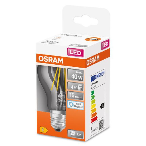 [OSR466012] LED Star CL A FIL 40 non-dim 4,5W/865 E27 - 466012