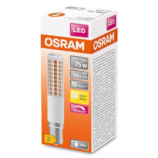 [OSR607194] Osram LED Special dim TSLIM 75 Claire 827 B15d 9W - 607194