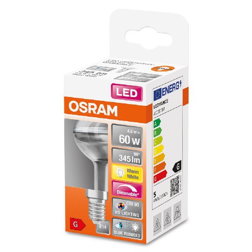 [OSR620346] LED SuperStar+Spot R50 verre 4,8=60 E14 chaud - 620346