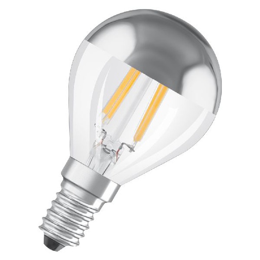 [OSR447134] LED Star CL P FIL Mirror Silver 31 non-dim 4W/827 E14 - 447134